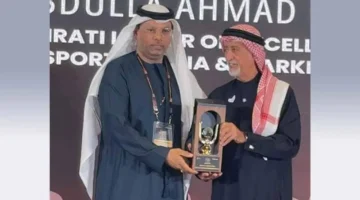 تكريم عربي.. عبدالله فرج يحصد جائزة التميز القيادي في الإعلام والتسويق الرياضي